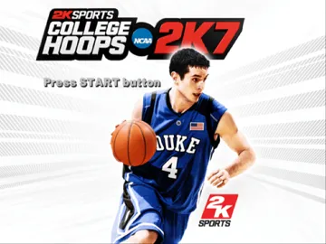 College Hoops 2K7 screen shot title